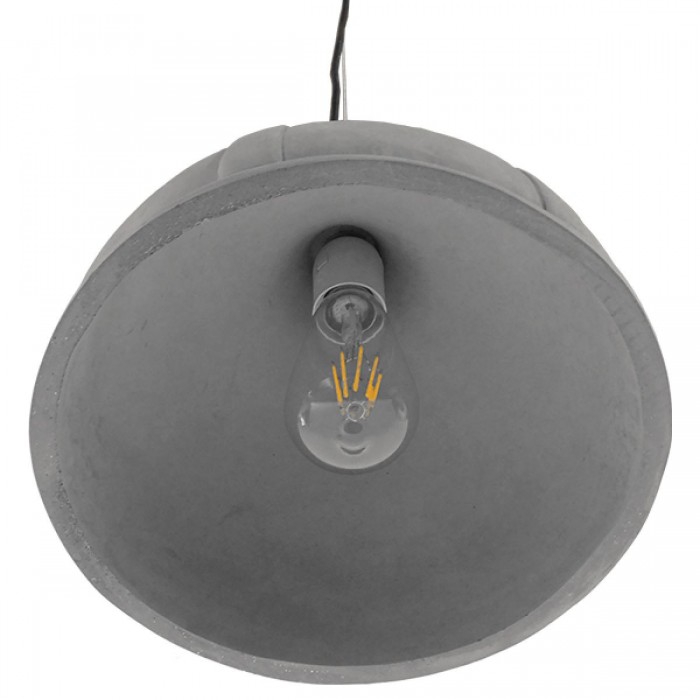 GloboStar® GIRARD 01326 Μοντέρνο Industrial Κρεμαστό Φωτιστικό Οροφής Μονόφωτο Γκρι Τσιμέντο Καμπάνα Φ29 x Y23cm GloboStar® GIRARD 01326 Μοντέρνο Industrial Κρεμαστό Φωτιστικό Οροφής Μονόφωτο Γκρι Τσιμέντο Καμπάνα Φ29 x Y23cm