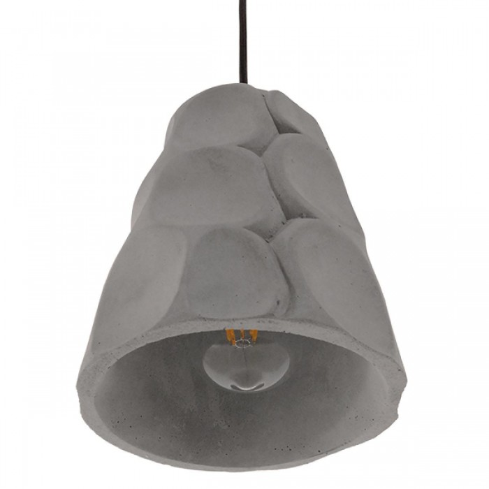 GloboStar® COMO 01327 Μοντέρνο Industrial Κρεμαστό Φωτιστικό Οροφής Μονόφωτο Γκρι Τσιμέντο Καμπάνα Φ18 x Y23cm GloboStar® COMO 01327 Μοντέρνο Industrial Κρεμαστό Φωτιστικό Οροφής Μονόφωτο Γκρι Τσιμέντο Καμπάνα Φ18 x Y23cm
