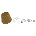 GloboStar® PLAYROOM 01332 Vintage Κρεμαστό Φωτιστικό Οροφής Μονόφωτο 1 x E27 Μπεζ Ξύλινο Ψάθινο Rattan Φ32 x Υ27cm