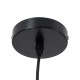 GloboStar® CALYPSO 01334 SET 3 Μοντέρνα Κρεμαστά Φωτιστικά Οροφής Τρίφωτο 3 x E27 Μαύρο - Χρυσό Μεταλλικά με Ξύλινη Βάση Καμπάνα