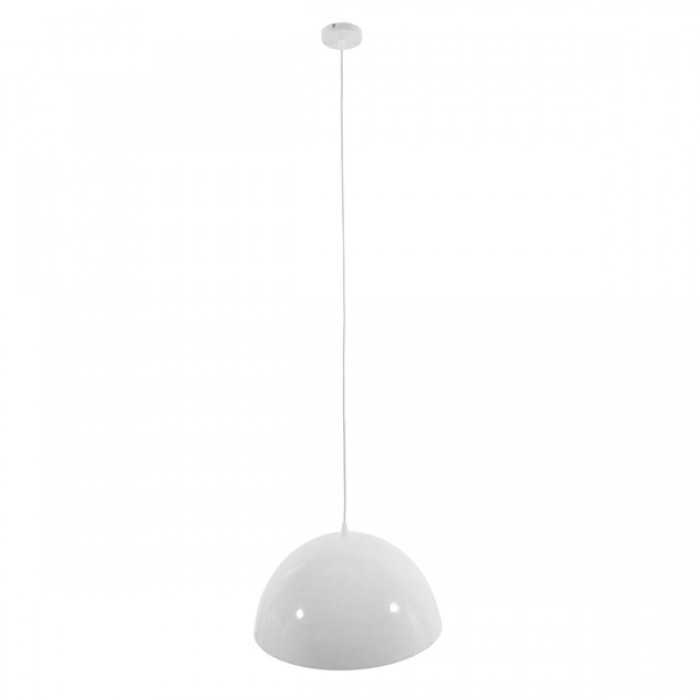GloboStar® LUNE 01339 Μοντέρνο Κρεμαστό Φωτιστικό Οροφής Μονόφωτο Λευκό Χρυσό Μεταλλικό Καμπάνα Φ40 x Υ20cm GloboStar® LUNE 01339 Μοντέρνο Κρεμαστό Φωτιστικό Οροφής Μονόφωτο Λευκό Χρυσό Μεταλλικό Καμπάνα Φ40 x Υ20cm