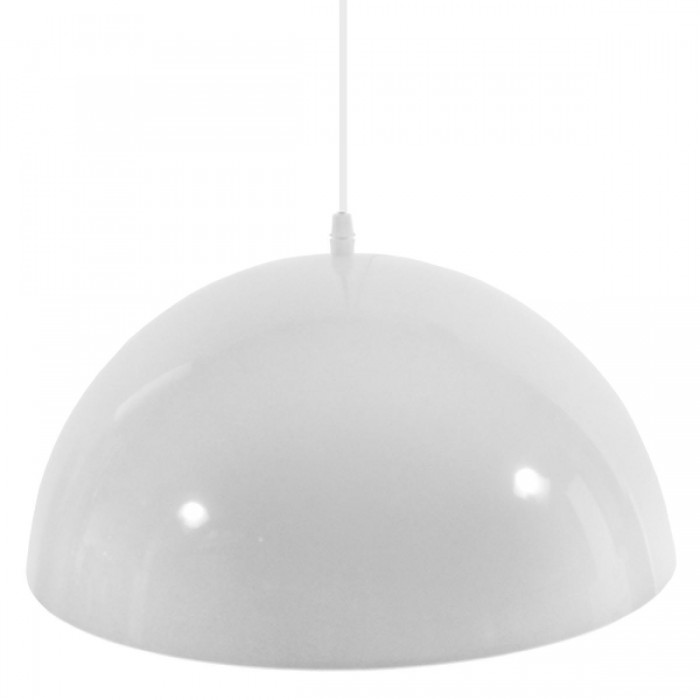 GloboStar® LUNE 01339 Μοντέρνο Κρεμαστό Φωτιστικό Οροφής Μονόφωτο Λευκό Χρυσό Μεταλλικό Καμπάνα Φ40 x Υ20cm GloboStar® LUNE 01339 Μοντέρνο Κρεμαστό Φωτιστικό Οροφής Μονόφωτο Λευκό Χρυσό Μεταλλικό Καμπάνα Φ40 x Υ20cm