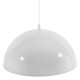 GloboStar® LUNE 01339 Μοντέρνο Κρεμαστό Φωτιστικό Οροφής Μονόφωτο Λευκό Χρυσό Μεταλλικό Καμπάνα Φ40 x Υ20cm GloboStar® LUNE 01339 Μοντέρνο Κρεμαστό Φωτιστικό Οροφής Μονόφωτο Λευκό Χρυσό Μεταλλικό Καμπάνα Φ40 x Υ20cm