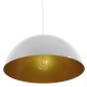 GloboStar® LUNE 01339 Μοντέρνο Κρεμαστό Φωτιστικό Οροφής Μονόφωτο Λευκό Χρυσό Μεταλλικό Καμπάνα Φ40 x Υ20cm GloboStar® LUNE 01339 Μοντέρνο Κρεμαστό Φωτιστικό Οροφής Μονόφωτο Λευκό Χρυσό Μεταλλικό Καμπάνα Φ40 x Υ20cm