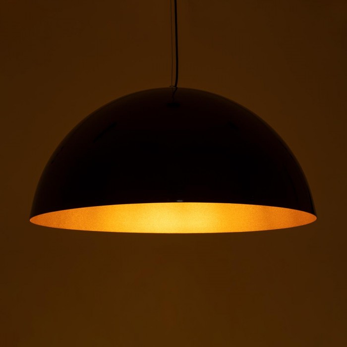 GloboStar® DIADEMA 01342 Μοντέρνο Κρεμαστό Φωτιστικό Οροφής Μονόφωτο 1 x E27 Μαύρο - Χρυσό Μεταλλικό Καμπάνα Φ60 x Υ30cm GloboStar® DIADEMA 01342 Μοντέρνο Κρεμαστό Φωτιστικό Οροφής Μονόφωτο 1 x E27 Μαύρο - Χρυσό Μεταλλικό Καμπάνα Φ60 x Υ30cm