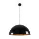 GloboStar® DIADEMA 01342 Μοντέρνο Κρεμαστό Φωτιστικό Οροφής Μονόφωτο 1 x E27 Μαύρο - Χρυσό Μεταλλικό Καμπάνα Φ60 x Υ30cm GloboStar® DIADEMA 01342 Μοντέρνο Κρεμαστό Φωτιστικό Οροφής Μονόφωτο 1 x E27 Μαύρο - Χρυσό Μεταλλικό Καμπάνα Φ60 x Υ30cm