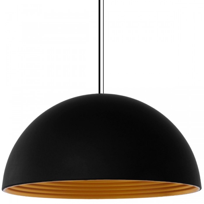 GloboStar® MEDEA 01344 Μοντέρνο Κρεμαστό Φωτιστικό Οροφής Μονόφωτο Μαύρο - Χρυσό Μεταλλικό Καμπάνα Φ60 x Υ30cm GloboStar® MEDEA 01344 Μοντέρνο Κρεμαστό Φωτιστικό Οροφής Μονόφωτο Μαύρο - Χρυσό Μεταλλικό Καμπάνα Φ60 x Υ30cm