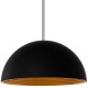GloboStar® MEDEA 01344 Μοντέρνο Κρεμαστό Φωτιστικό Οροφής Μονόφωτο Μαύρο - Χρυσό Μεταλλικό Καμπάνα Φ60 x Υ30cm GloboStar® MEDEA 01344 Μοντέρνο Κρεμαστό Φωτιστικό Οροφής Μονόφωτο Μαύρο - Χρυσό Μεταλλικό Καμπάνα Φ60 x Υ30cm
