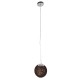 GloboStar® OCEANA 01354 Vintage Κρεμαστό Φωτιστικό Οροφής Μονόφωτο 1 x E27 Καφέ Ξύλινο Ψάθινο Rattan Φ20 x Υ20cm GloboStar® OCEANA 01354 Vintage Κρεμαστό Φωτιστικό Οροφής Μονόφωτο 1 x E27 Καφέ Ξύλινο Ψάθινο Rattan Φ20 x Υ20cm
