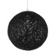 GloboStar® OCEANA 01356 Vintage Κρεμαστό Φωτιστικό Οροφής Μονόφωτο 1 x E27 Μαύρο Ξύλινο Ψάθινο Rattan Φ20 x Υ20cm GloboStar® OCEANA 01356 Vintage Κρεμαστό Φωτιστικό Οροφής Μονόφωτο 1 x E27 Μαύρο Ξύλινο Ψάθινο Rattan Φ20 x Υ20cm