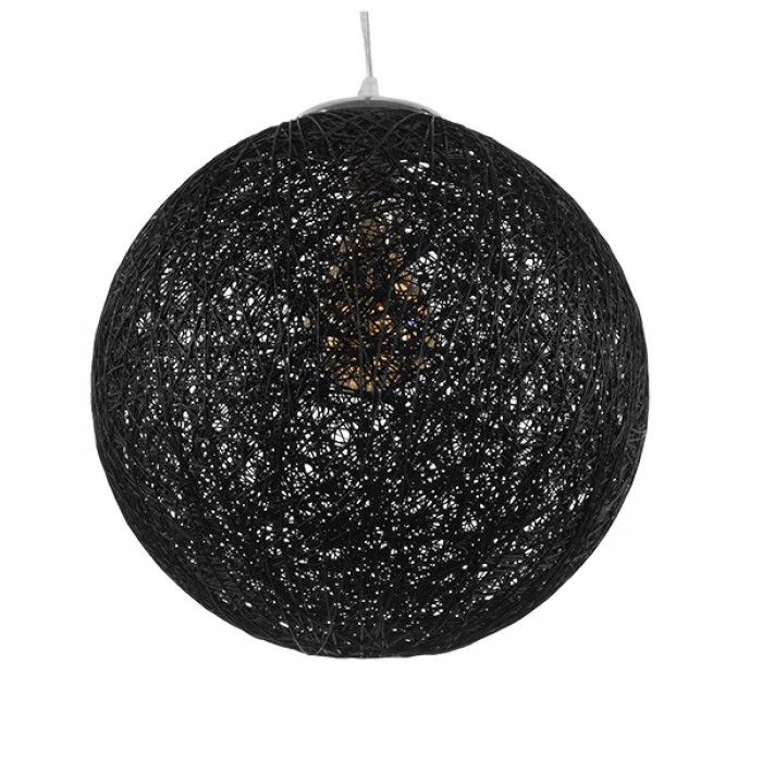 GloboStar® OCEANA 01360 Vintage Κρεμαστό Φωτιστικό Οροφής Μονόφωτο 1 x E27 Μαύρο Ξύλινο Ψάθινο Rattan Φ40 x Υ40cm GloboStar® OCEANA 01360 Vintage Κρεμαστό Φωτιστικό Οροφής Μονόφωτο 1 x E27 Μαύρο Ξύλινο Ψάθινο Rattan Φ40 x Υ40cm