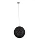 GloboStar® OCEANA 01360 Vintage Κρεμαστό Φωτιστικό Οροφής Μονόφωτο 1 x E27 Μαύρο Ξύλινο Ψάθινο Rattan Φ40 x Υ40cm GloboStar® OCEANA 01360 Vintage Κρεμαστό Φωτιστικό Οροφής Μονόφωτο 1 x E27 Μαύρο Ξύλινο Ψάθινο Rattan Φ40 x Υ40cm