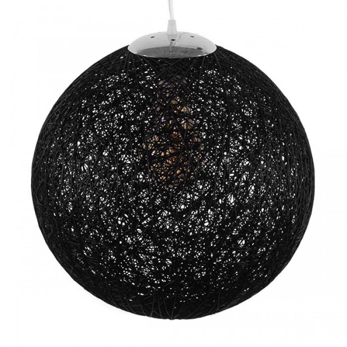 GloboStar® OCEANA 01360 Vintage Κρεμαστό Φωτιστικό Οροφής Μονόφωτο 1 x E27 Μαύρο Ξύλινο Ψάθινο Rattan Φ40 x Υ40cm GloboStar® OCEANA 01360 Vintage Κρεμαστό Φωτιστικό Οροφής Μονόφωτο 1 x E27 Μαύρο Ξύλινο Ψάθινο Rattan Φ40 x Υ40cm