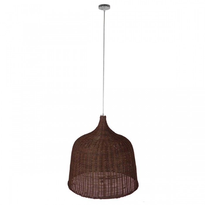 GloboStar® BAHAMAS 01369 Vintage Κρεμαστό Φωτιστικό Οροφής Μονόφωτο 1 x E27 Καφέ Σκούρο Ξύλινο Ψάθινο Μπαμπού Φ60 x Υ60cm GloboStar® BAHAMAS 01369 Vintage Κρεμαστό Φωτιστικό Οροφής Μονόφωτο 1 x E27 Καφέ Σκούρο Ξύλινο Ψάθινο Μπαμπού Φ60 x Υ60cm