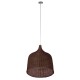 GloboStar® BAHAMAS 01369 Vintage Κρεμαστό Φωτιστικό Οροφής Μονόφωτο 1 x E27 Καφέ Σκούρο Ξύλινο Ψάθινο Μπαμπού Φ60 x Υ60cm GloboStar® BAHAMAS 01369 Vintage Κρεμαστό Φωτιστικό Οροφής Μονόφωτο 1 x E27 Καφέ Σκούρο Ξύλινο Ψάθινο Μπαμπού Φ60 x Υ60cm
