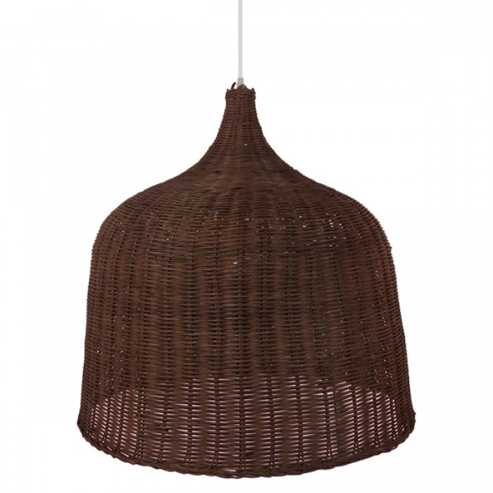 GloboStar® BAHAMAS 01369 Vintage Κρεμαστό Φωτιστικό Οροφής Μονόφωτο 1 x E27 Καφέ Σκούρο Ξύλινο Ψάθινο Μπαμπού Φ60 x Υ60cm GloboStar® BAHAMAS 01369 Vintage Κρεμαστό Φωτιστικό Οροφής Μονόφωτο 1 x E27 Καφέ Σκούρο Ξύλινο Ψάθινο Μπαμπού Φ60 x Υ60cm