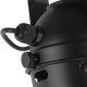 GloboStar® DETROIT 01372 Vintage Industrial Φωτιστικό Οροφής Μονόφωτο Μαύρο Μεταλλικό Μ23 x Π23 x Υ36cm