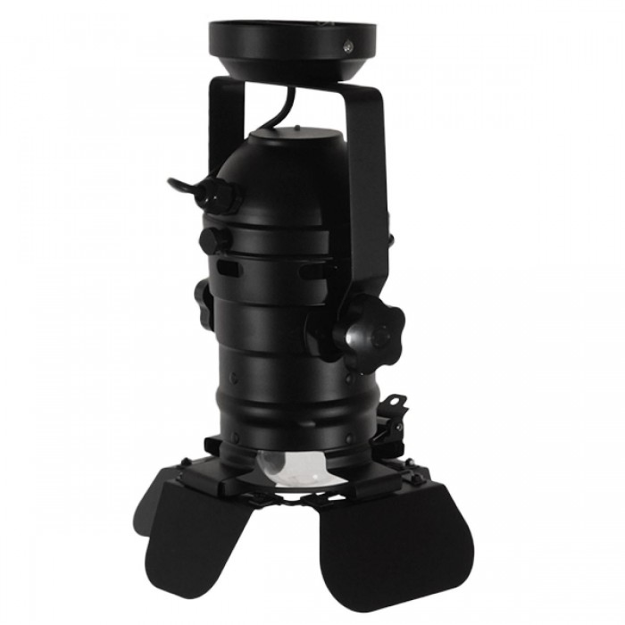 GloboStar® DETROIT 01372 Vintage Industrial Φωτιστικό Οροφής Μονόφωτο Μαύρο Μεταλλικό Μ23 x Π23 x Υ36cm