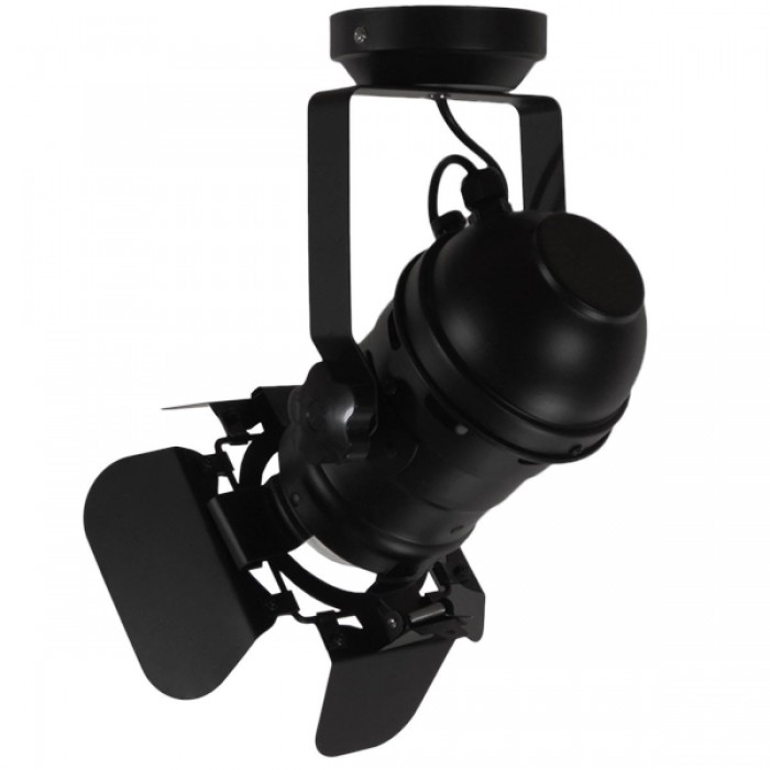 GloboStar® DETROIT 01372 Vintage Industrial Φωτιστικό Οροφής Μονόφωτο Μαύρο Μεταλλικό Μ23 x Π23 x Υ36cm