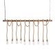 GloboStar® FERULE 01380 Vintage Industrial Κρεμαστό Φωτιστικό Οροφής Πολύφωτο 10 x E27 Μπρούτζινο Μεταλλικό με Μπεζ Σχοινί Μ150 x Π4 x Y62.5cm GloboStar® FERULE 01380 Vintage Industrial Κρεμαστό Φωτιστικό Οροφής Πολύφωτο 10 x E27 Μπρούτζινο Μεταλλικό με Μπεζ Σχοινί Μ150 x Π4 x Y62.5cm