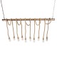 GloboStar® FERULE 01380 Vintage Industrial Κρεμαστό Φωτιστικό Οροφής Πολύφωτο 10 x E27 Μπρούτζινο Μεταλλικό με Μπεζ Σχοινί Μ150 x Π4 x Y62.5cm GloboStar® FERULE 01380 Vintage Industrial Κρεμαστό Φωτιστικό Οροφής Πολύφωτο 10 x E27 Μπρούτζινο Μεταλλικό με Μπεζ Σχοινί Μ150 x Π4 x Y62.5cm