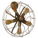 GloboStar® ERAFAN 01381 Vintage Industrial Φωτιστικό Τοίχου Απλίκα Πολύφωτο Καφέ Σκουριά Μεταλλικό Πλέγμα Φ46 x Μ22 x Π46 x Υ46cm