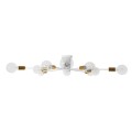 GloboStar® AURORA 01383 Μοντέρνο Industrial Φωτιστικό Οροφής Πολύφωτο Λευκό Μεταλλικό Φ95 x Y17cm