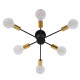 GloboStar® DAMASCO 01384 Μοντέρνο Industrial Φωτιστικό Οροφής Πολύφωτο Μαύρο Μεταλλικό Φ58 x Y17cm GloboStar® DAMASCO 01384 Μοντέρνο Industrial Φωτιστικό Οροφής Πολύφωτο Μαύρο Μεταλλικό Φ58 x Y17cm