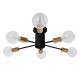 GloboStar® DAMASCO 01384 Μοντέρνο Industrial Φωτιστικό Οροφής Πολύφωτο Μαύρο Μεταλλικό Φ58 x Y17cm GloboStar® DAMASCO 01384 Μοντέρνο Industrial Φωτιστικό Οροφής Πολύφωτο Μαύρο Μεταλλικό Φ58 x Y17cm