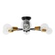 GloboStar® DAMASCO 01384 Μοντέρνο Industrial Φωτιστικό Οροφής Πολύφωτο Μαύρο Μεταλλικό Φ58 x Y17cm GloboStar® DAMASCO 01384 Μοντέρνο Industrial Φωτιστικό Οροφής Πολύφωτο Μαύρο Μεταλλικό Φ58 x Y17cm