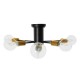 GloboStar® DAMASCO 01384 Μοντέρνο Industrial Φωτιστικό Οροφής Πολύφωτο Μαύρο Μεταλλικό Φ58 x Y17cm GloboStar® DAMASCO 01384 Μοντέρνο Industrial Φωτιστικό Οροφής Πολύφωτο Μαύρο Μεταλλικό Φ58 x Y17cm