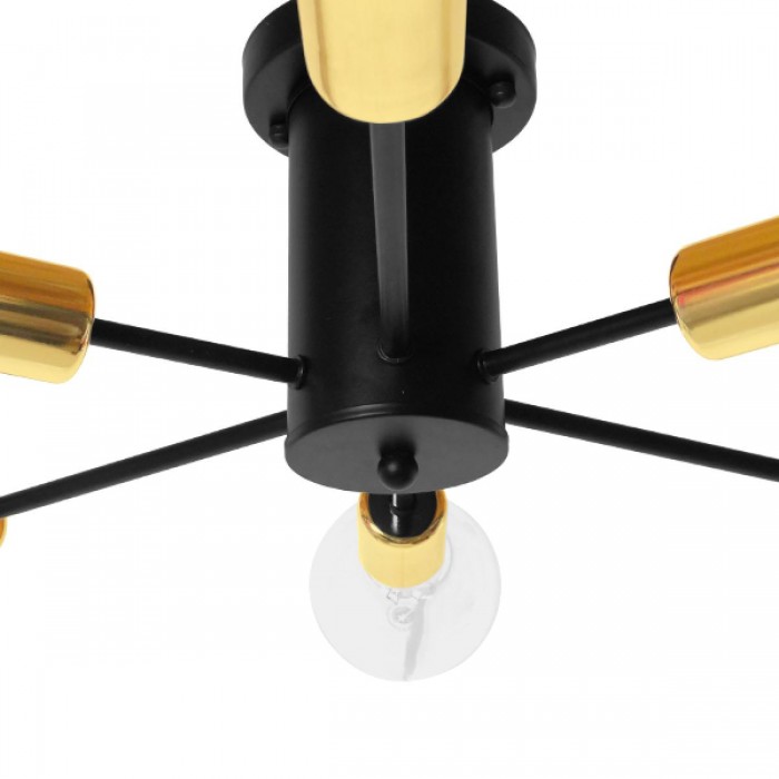 GloboStar® DAMASCO 01384 Μοντέρνο Industrial Φωτιστικό Οροφής Πολύφωτο Μαύρο Μεταλλικό Φ58 x Y17cm GloboStar® DAMASCO 01384 Μοντέρνο Industrial Φωτιστικό Οροφής Πολύφωτο Μαύρο Μεταλλικό Φ58 x Y17cm