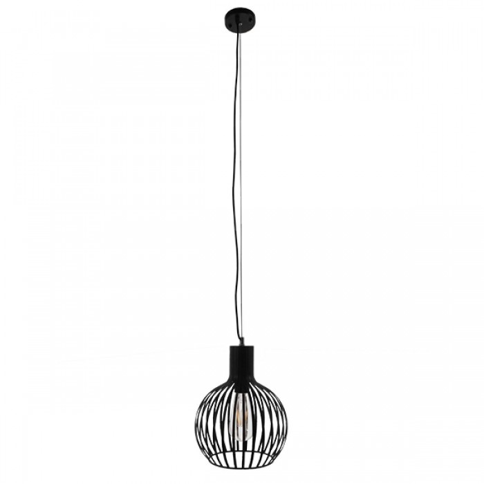 GloboStar® SCANDI 01386 Vintage Industrial Κρεμαστό Φωτιστικό Οροφής Μονόφωτο Μαύρο Μεταλλικό Πλέγμα Φ23 x Υ30cm GloboStar® SCANDI 01386 Vintage Industrial Κρεμαστό Φωτιστικό Οροφής Μονόφωτο Μαύρο Μεταλλικό Πλέγμα Φ23 x Υ30cm