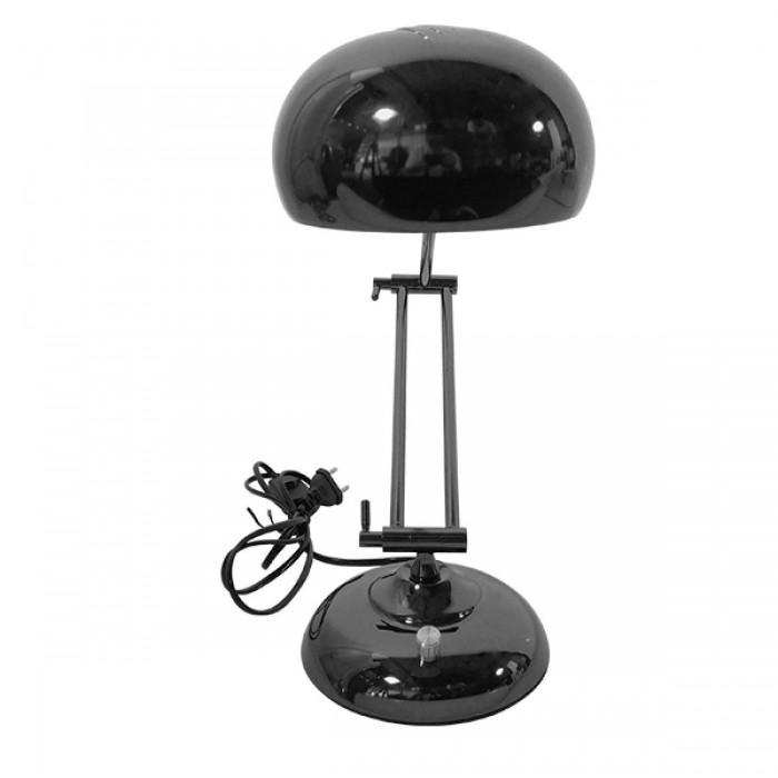 GloboStar® OFFICE BLACK 01392 Μοντέρνο Επιτραπέζιο Φωτιστικό Πορτατίφ Μονόφωτο Μεταλλικό Μαύρο Νίκελ Φ12 x Υ80cm GloboStar® OFFICE BLACK 01392 Μοντέρνο Επιτραπέζιο Φωτιστικό Πορτατίφ Μονόφωτο Μεταλλικό Μαύρο Νίκελ Φ12 x Υ80cm