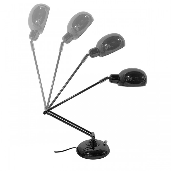 GloboStar® OFFICE BLACK 01392 Μοντέρνο Επιτραπέζιο Φωτιστικό Πορτατίφ Μονόφωτο Μεταλλικό Μαύρο Νίκελ Φ12 x Υ80cm GloboStar® OFFICE BLACK 01392 Μοντέρνο Επιτραπέζιο Φωτιστικό Πορτατίφ Μονόφωτο Μεταλλικό Μαύρο Νίκελ Φ12 x Υ80cm
