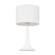 GloboStar® AMBROSIA 01395 Μοντέρνο Επιτραπέζιο Φωτιστικό Πορτατίφ Μονόφωτο 1 x E27 Λευκό Μεταλλικό με Καπέλο Φ25 x Υ46cm GloboStar® AMBROSIA 01395 Μοντέρνο Επιτραπέζιο Φωτιστικό Πορτατίφ Μονόφωτο 1 x E27 Λευκό Μεταλλικό με Καπέλο Φ25 x Υ46cm
