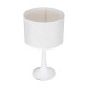GloboStar® AMBROSIA 01395 Μοντέρνο Επιτραπέζιο Φωτιστικό Πορτατίφ Μονόφωτο 1 x E27 Λευκό Μεταλλικό με Καπέλο Φ25 x Υ46cm GloboStar® AMBROSIA 01395 Μοντέρνο Επιτραπέζιο Φωτιστικό Πορτατίφ Μονόφωτο 1 x E27 Λευκό Μεταλλικό με Καπέλο Φ25 x Υ46cm
