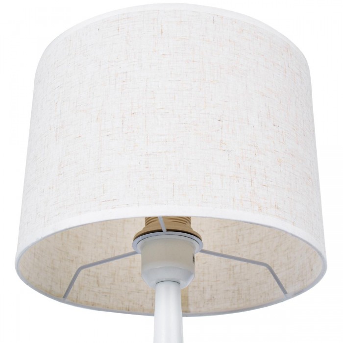 GloboStar® AMBROSIA 01395 Μοντέρνο Επιτραπέζιο Φωτιστικό Πορτατίφ Μονόφωτο 1 x E27 Λευκό Μεταλλικό με Καπέλο Φ25 x Υ46cm GloboStar® AMBROSIA 01395 Μοντέρνο Επιτραπέζιο Φωτιστικό Πορτατίφ Μονόφωτο 1 x E27 Λευκό Μεταλλικό με Καπέλο Φ25 x Υ46cm