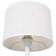 GloboStar® AMBROSIA 01395 Μοντέρνο Επιτραπέζιο Φωτιστικό Πορτατίφ Μονόφωτο 1 x E27 Λευκό Μεταλλικό με Καπέλο Φ25 x Υ46cm GloboStar® AMBROSIA 01395 Μοντέρνο Επιτραπέζιο Φωτιστικό Πορτατίφ Μονόφωτο 1 x E27 Λευκό Μεταλλικό με Καπέλο Φ25 x Υ46cm