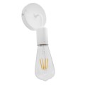 GloboStar® SIRIUS 01397 Vintage Φωτιστικό Τοίχου Απλίκα Μονόφωτο Λευκό Μεταλλικό Μ10 x Π7 x Υ16cm GloboStar® SIRIUS 01397 Vintage Φωτιστικό Τοίχου Απλίκα Μονόφωτο Λευκό Μεταλλικό Μ10 x Π7 x Υ16cm