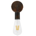 GloboStar® ASPID 01398 Vintage Φωτιστικό Τοίχου Απλίκα Μονόφωτο Καφέ Σκουριά Μεταλλικό Μ10 x Π7 x Υ16cm GloboStar® ASPID 01398 Vintage Φωτιστικό Τοίχου Απλίκα Μονόφωτο Καφέ Σκουριά Μεταλλικό Μ10 x Π7 x Υ16cm