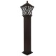 GloboStar® SHELTER 01400 Vintage Φωτιστικό Δαπέδου Μονόφωτο 1 x E27 Καφέ Μεταλλικό Πλέγμα L19 x W19 x H100cm