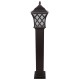 GloboStar® SHELTER 01400 Vintage Φωτιστικό Δαπέδου Μονόφωτο 1 x E27 Καφέ Μεταλλικό Πλέγμα L19 x W19 x H100cm