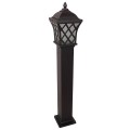 GloboStar® SHELTER 01400 Vintage Φωτιστικό Δαπέδου Μονόφωτο 1 x E27 Καφέ Μεταλλικό Πλέγμα L19 x W19 x H100cm