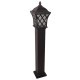 GloboStar® SHELTER 01400 Vintage Φωτιστικό Δαπέδου Μονόφωτο 1 x E27 Καφέ Μεταλλικό Πλέγμα L19 x W19 x H100cm