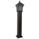 GloboStar® SHELTER 01400 Vintage Φωτιστικό Δαπέδου Μονόφωτο 1 x E27 Καφέ Μεταλλικό Πλέγμα L19 x W19 x H100cm