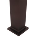 GloboStar® SHELTER 01400 Vintage Φωτιστικό Δαπέδου Μονόφωτο 1 x E27 Καφέ Μεταλλικό Πλέγμα L19 x W19 x H100cm
