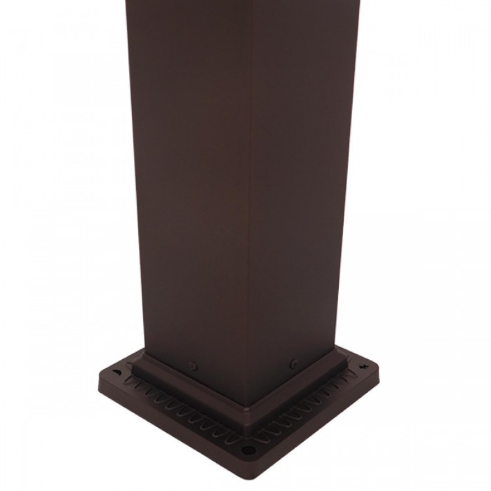 GloboStar® SHELTER 01400 Vintage Φωτιστικό Δαπέδου Μονόφωτο 1 x E27 Καφέ Μεταλλικό Πλέγμα L19 x W19 x H100cm