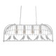 GloboStar® NIDUS 01403 Vintage Industrial Κρεμαστό Φωτιστικό Οροφής Πολύφωτο 4 x E27 Λευκό Μεταλλικό Πλέγμα Μ105 x Π37 x Y36.5cm GloboStar® NIDUS 01403 Vintage Industrial Κρεμαστό Φωτιστικό Οροφής Πολύφωτο 4 x E27 Λευκό Μεταλλικό Πλέγμα Μ105 x Π37 x Y36.5cm