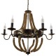 GloboStar® VICTORIAN 01404 Vintage Κρεμαστό Φωτιστικό Οροφής Πολύφωτο 6 x E14 Μπρούτζινο Σκουριά Μεταλλικό Πολυέλαιος με Μπεζ Σχοινί Φ76 x Y65cm GloboStar® VICTORIAN 01404 Vintage Κρεμαστό Φωτιστικό Οροφής Πολύφωτο 6 x E14 Μπρούτζινο Σκουριά Μεταλλικό Πολυέλαιος με Μπεζ Σχοινί Φ76 x Y65cm